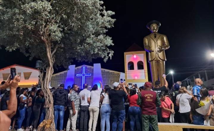 SUCRE | Develaron estatua de seis metros de San José Gregorio Hernández en Guayacán de las Flores