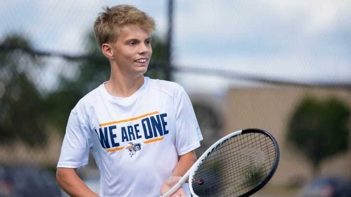North Montgomery student Jackson Grundy rejoins tennis team after life