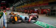 El insólito choque entre Charles Leclerc y Lando Norris en los boxes del GP de Singapur: “Hubo cierta confusión”
