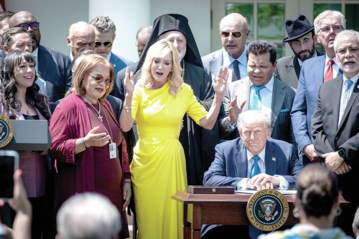 Trump’s search for eternity: Heaven? Maybe not, he says. Monuments? Absolutely