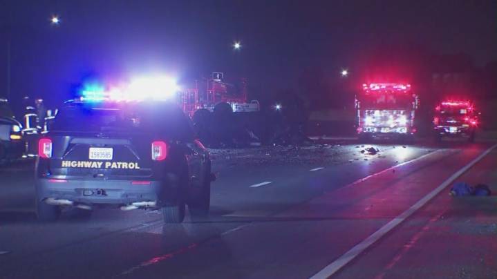 Fatal wrong-way crash shuts down 5 Freeway in Burbank