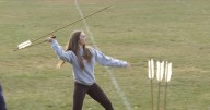 Montana Tech class learns the ancient art of atlatl throwing