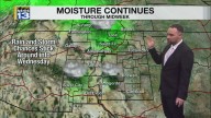 Drier weather returns after moisture through midweek