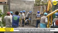 Surco: recuperan espacio público que ocupó congresista María Acuña de manera irregular