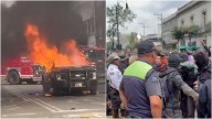 Disturbios Durante Protesta del 2 de Octubre en Toluca; Vandalizan Negocios y Queman Patrulla