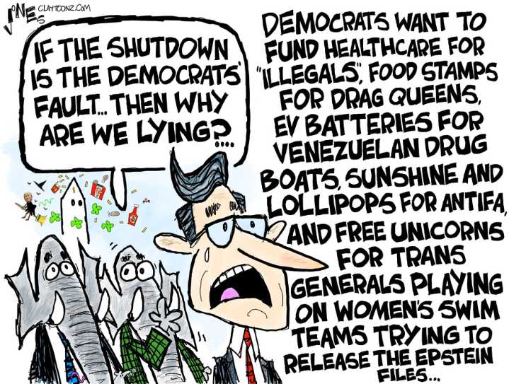 Cartoon: Lies and the lying liars who tell them