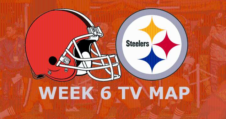 Cleveland Browns vs. Pittsburgh Steelers: Week 6 TV Map