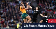 Bledisloe Cup LIVE updates: Wallabies face All Blacks in Perth