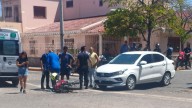 Siniestro vial en San Isidro: una motociclista resultó herida tras ser impactada por un automóvil