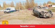 Quedó atrapado Un hombre resultó herido tras volcar cerca de Perito Moreno