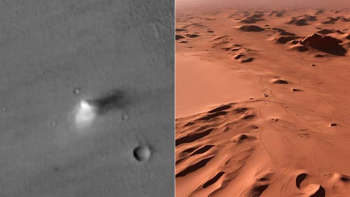 Captan desde el espacio imágenes de furiosos "diablos" marcianos y su análisis arroja resultados inesperados