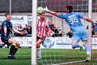 Michael Duffy hits late winner for Derry City to put Shamrock Rovers’ Premier Division title celebrations on ice