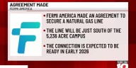 Fermi America secures agreement for natural gas supply to Panhandle campus