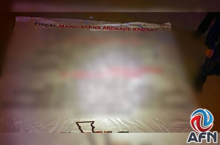 Cuelgan "narcomanta" en Rosarito con "mensaje" para la fiscal