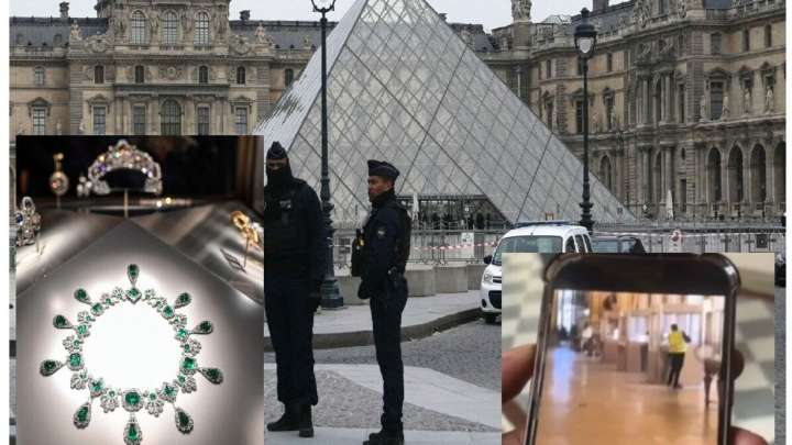Louvre Museum robbery CCTV footage surfaces, robbers seen cutting glass