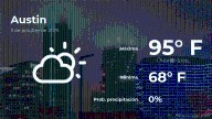 Austin: pronóstico del tiempo para este viernes 3 de octubre