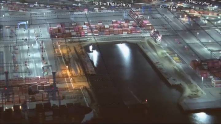 Bomb squad investigating explosive device found at Port of Long Beach