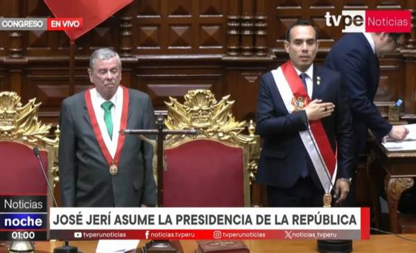 José Jeri es el nuevo presidente de Perú tras la destitución de Dina Boluarte