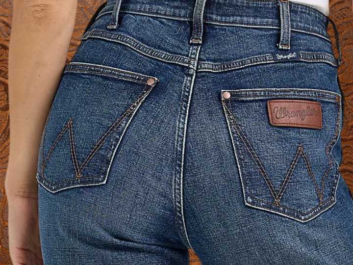 Wrangler has its figure-flattering Retro Bailey high rise flare jeans on sale for $35 off