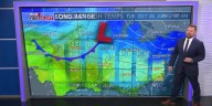 Turning breezy this weekend, scattered t-storms possible Sunday