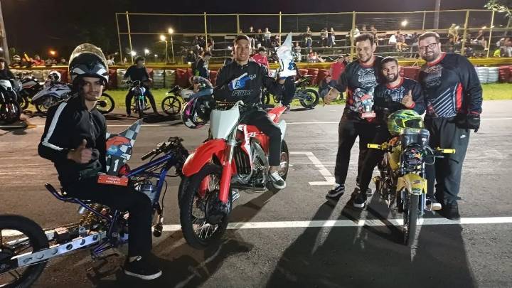 Se disputó la fecha postergada de motos del Campeonato Misionero de Arrancadas 