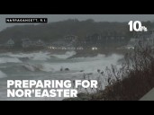 Southern New Englanders prepare for this season's first nor'easter