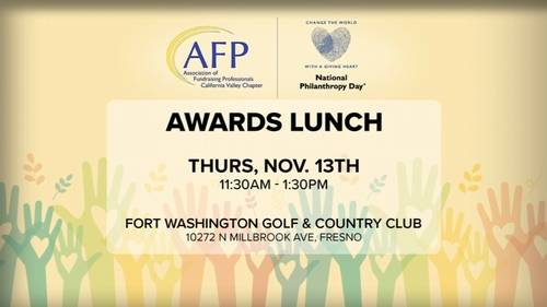Association of Fundraising Professionals luncheon for Valley chapter