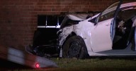 Car crashes into Euclid apartment building