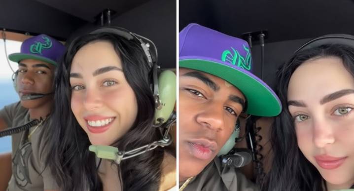 Nicki Nicole y Lamine Yamal disfrutan romántico paseo en helicóptero
