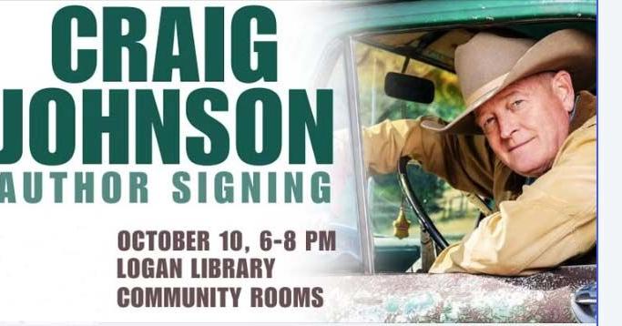 Noted mystery writer Craig Johnson to appear at book signing at Logan Library on Oct. 10