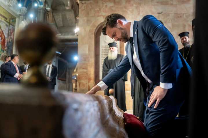 U.S. Vice President JD Vance attends Mass at Jerusalem’s Church of the Holy Sepulchre