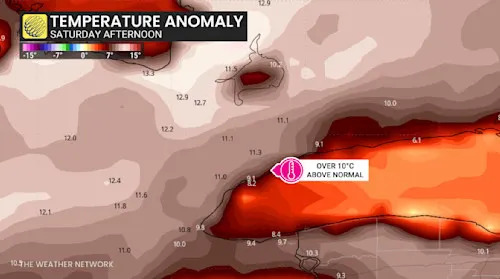 Rare October heat may yield record temperatures at Toronto events