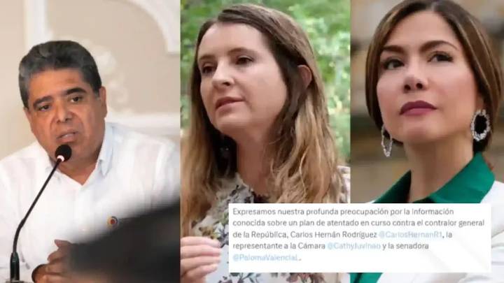 Ya había conocimiento del plan para atentar contra el contralor, Paloma Valencia y Catherine Juvinao: ¿qué se sabía?