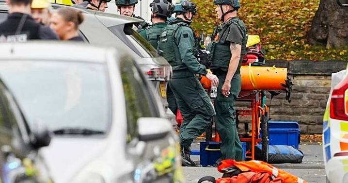 Four hurt, person shot by police near UK synagogue