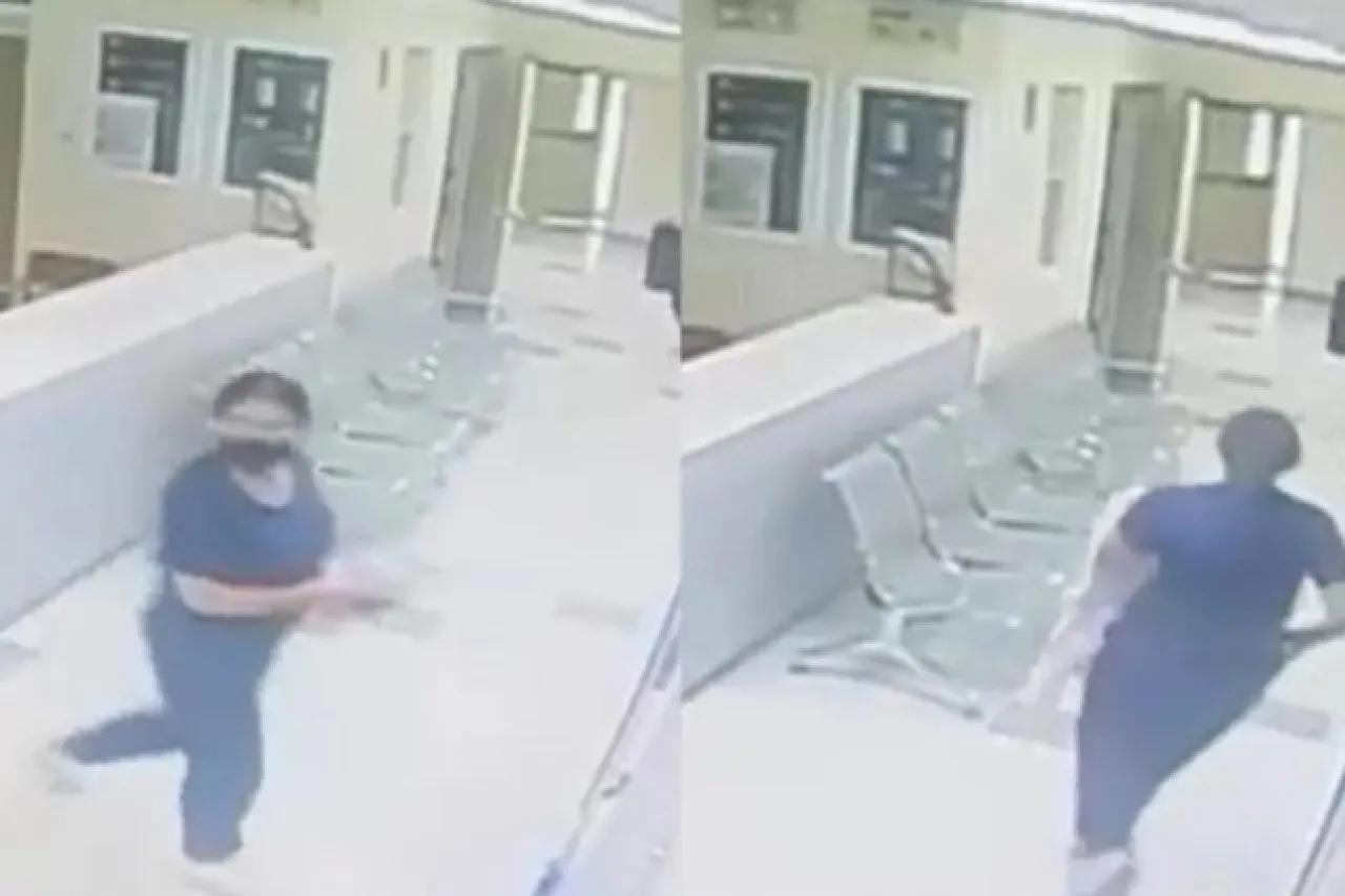 Video muestra cómo una mujer se lleva a bebé del Hospital Materno Infantil