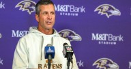 Harbaugh rejects the idea of staff changes as the Baltimore Ravens stagger into their bye week