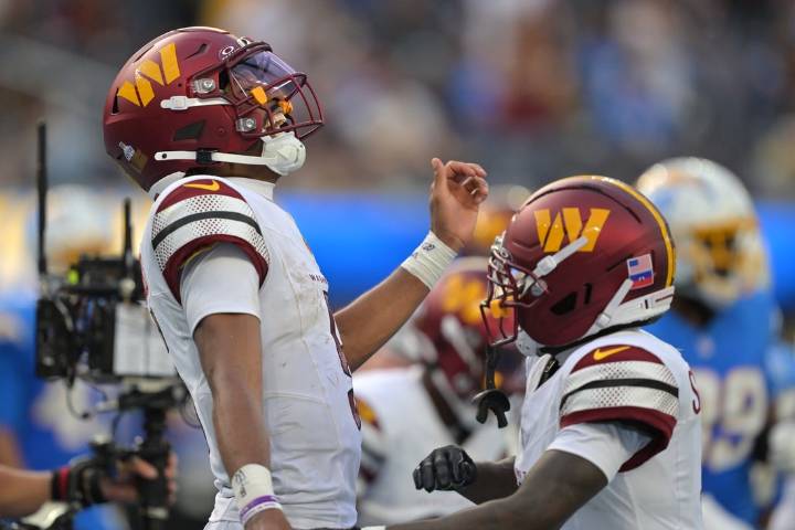 Deadspin | Commanders' Jayden Daniels returns to guide rally past Chargers