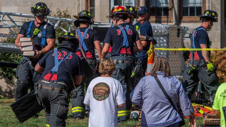 Firefighters extinguish blaze that damages First Christian Church