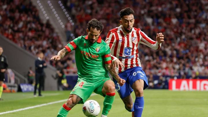 Nico González, con la mirilla puesta en el Arsenal después de sufrir un golpe ante Osasuna