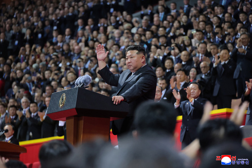 North Korea's Kim vows to build 'socialist paradise' at celebrations attended by foreign dignitaries