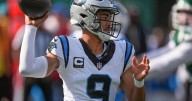 Young works with trainers while recovering from ankle injury as Panthers prepare for Bills