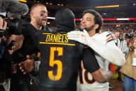 Jayden Daniels and Caleb Williams match up again 1 year after Hail Mary decided Bears