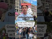 Crowds march in 'No Kings' protest in Washington, D.C as Trump golfs in Florida
