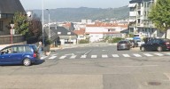 Herida una mujer en un choque entre una furgoneta y un coche frente al Auditorio de Ourense