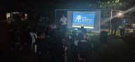 La Policía Trinidad realizó Cine al Parque, dirigido a niños, niñas y adolescentes
