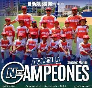 Aragua se proclamó campeón nacional de Clubes U8 al vencer a Caracas