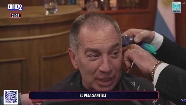 Santilli cumplió su promesa de campaña y se rapó con el Gordo Dan