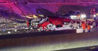 Sacramento helicopter crash: Horror as air ambulance flips and crashes to ground