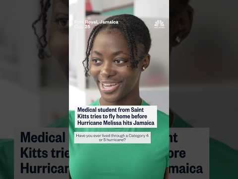 Medical student from Saint Kitts tries to fly home before Hurricane Melissa hits Jamaica