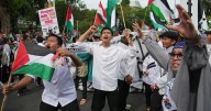 Miles protestan a favor de palestinos